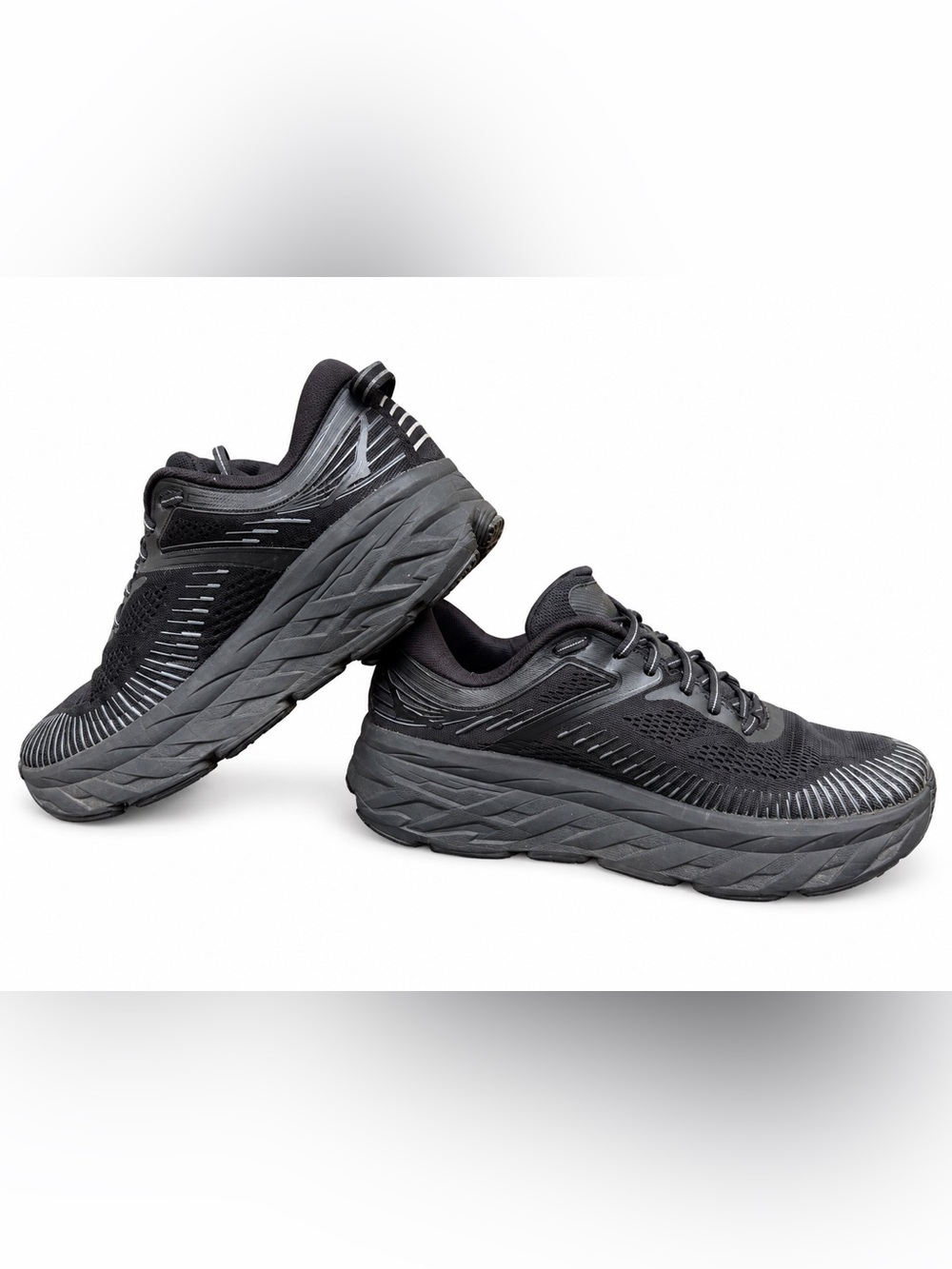 HOKA ONE ONE Bondi 7 Women’s 8 Black/Black Running Shoes